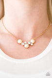 Paparazzi "Pop The Bubbly" Gold Necklace & Earring Set Paparazzi Jewelry
