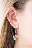 Paparazzi "Fleur de Flirt" Gold Necklace & Earring Set Paparazzi Jewelry