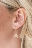 Paparazzi "Plant Your Roots" Rose Gold Necklace & Earring Set Paparazzi Jewelry