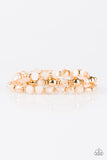 Paparazzi "Magnificently Metro" Gold Bead Shimmer Stretchy Bracelet Paparazzi Jewelry
