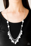 Paparazzi "HUEs She?" White Necklace & Earring Set Paparazzi Jewelry