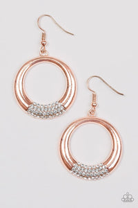 Paparazzi "Dip It Low" Rose Gold Earrings Paparazzi Jewelry