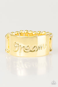 Paparazzi "Follow Your Dreams" Gold Ring Paparazzi Jewelry
