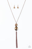 Paparazzi "Still Killin It" Copper Necklace & Earring Set Paparazzi Jewelry