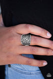 Paparazzi "Mind Over Shatter" Silver Ring Paparazzi Jewelry
