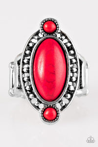 Paparazzi "Bet Your Boots" Red Ring Paparazzi Jewelry