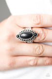 Paparazzi "Bet Your Boots" Black Ring Paparazzi Jewelry