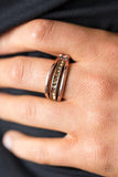 Paparazzi "Desperately CHIC-ing Attention" Copper Ring Paparazzi Jewelry