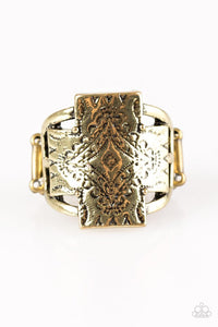 Paparazzi "Southwest Shimmer" Brass Ring Paparazzi Jewelry