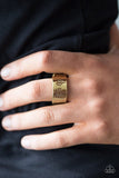 Paparazzi "TREE-t With Kindness" Brass Tree Etched Design Ring Paparazzi Jewelry