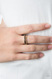 Paparazzi "Epic Shimmer" Brass Ring Paparazzi Jewelry