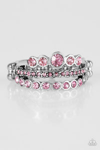 Paparazzi "Cherish The Glitter" Pink Ring Paparazzi Jewelry