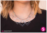 Paparazzi "Tipping Point - Silver" necklace Paparazzi Jewelry