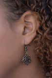 Paparazzi "Fleur de Flirt" Black Necklace & Earring Set Paparazzi Jewelry