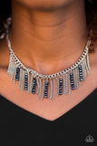 Paparazzi "Metro Jungle" Blue Necklace & Earring Set Paparazzi Jewelry