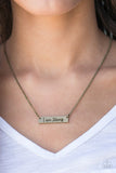 Paparazzi "Be Strong" Brass Necklace & Earring Set Paparazzi Jewelry