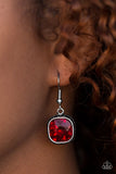 Paparazzi "Turn On The Swag" Red Earrings Paparazzi Jewelry