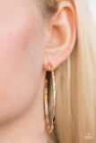 Paparazzi "Industrial Edge" Gold Earrings Paparazzi Jewelry