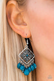 Paparazzi "San Diego Spree" Blue Earrings Paparazzi Jewelry