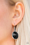 Paparazzi "Classy and Glassy" Black Earrings Paparazzi Jewelry