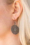 Paparazzi "Wildflower Wonder" Black Earrings Paparazzi Jewelry