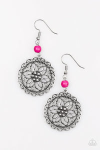 Paparazzi "Wildflower Way" Pink Earrings Paparazzi Jewelry