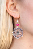 Paparazzi "Wildflower Way" Pink Earrings Paparazzi Jewelry