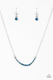 Paparazzi "Rockin Rhinestones" Blue Necklace & Earring Set Paparazzi Jewelry