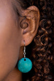 Paparazzi "Tiki Tango" Blue Necklace & Earring Set Paparazzi Jewelry