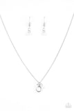 Paparazzi "Always Glassy" White Necklace & Earring Set Paparazzi Jewelry