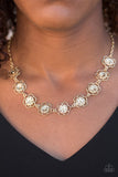 Paparazzi "Bloom or Bust" Gold Necklace & Earring Set Paparazzi Jewelry