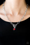 Paparazzi "Let Your Heart Shine" Red Necklace & Earring Set Paparazzi Jewelry