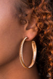 Paparazzi "Wind It Up!" Gold Earrings Paparazzi Jewelry