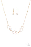 Paparazzi "A LUST-Have" Gold Necklace & Earring Set Paparazzi Jewelry
