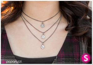Paparazzi "Subtle Sophistication - Gunmetal" necklace Paparazzi Jewelry