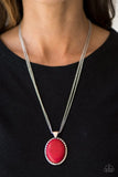 Paparazzi "Creek Chic" Red Necklace & Earring Set Paparazzi Jewelry