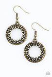 Paparazzi "Light The Way" Brass Earrings Paparazzi Jewelry