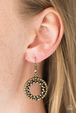 Paparazzi "Light The Way" Brass Earrings Paparazzi Jewelry