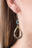 Paparazzi "Full Of WILDLIFE" Brass Earrings Paparazzi Jewelry