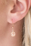 Paparazzi "Carnation Coronation" Rose Gold Necklace & Earring Set Paparazzi Jewelry