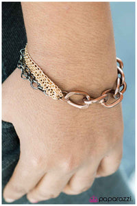 Paparazzi "Meet Me In the Middle - Copper" bracelet Paparazzi Jewelry