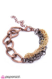 Paparazzi "Meet Me In the Middle - Copper" bracelet Paparazzi Jewelry