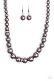 Paparazzi "You Had Me At Pearls" Black Necklace & Earring Set Paparazzi Jewelry