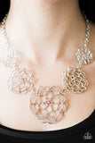 Paparazzi "Crowned Carnation" Pink Necklace & Earring Set Paparazzi Jewelry