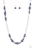 Paparazzi "Lady Boss" Blue Necklace & Earring Set Paparazzi Jewelry