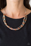 Paparazzi "Be As It Mayan" Orange Necklace & Earring Set Paparazzi Jewelry