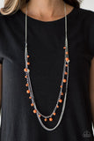 Paparazzi "Color Spree" Orange Necklace & Earring Set Paparazzi Jewelry