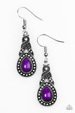 Paparazzi "Looking Suave" Purple Earrings Paparazzi Jewelry