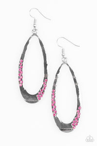 Paparazzi "Sparkling Since Birth" Pink Earrings Paparazzi Jewelry