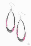 Paparazzi "Sparkling Since Birth" Pink Earrings Paparazzi Jewelry